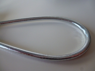 Mylar tube 6 mm Silver